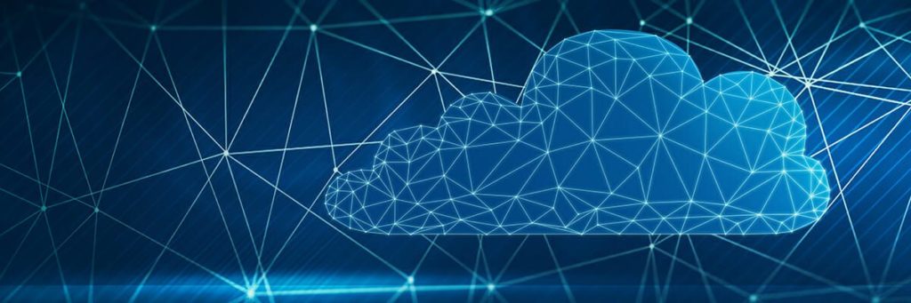 Image of cloud with lines and connections drawn on top