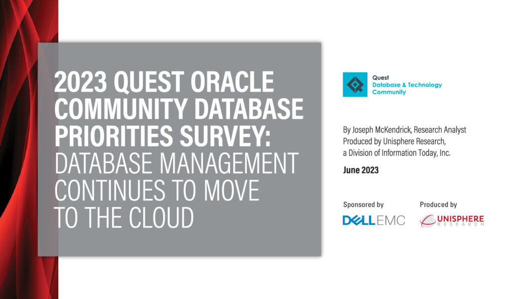 2023 Quest Oracle Community Database Priorities Survey Database